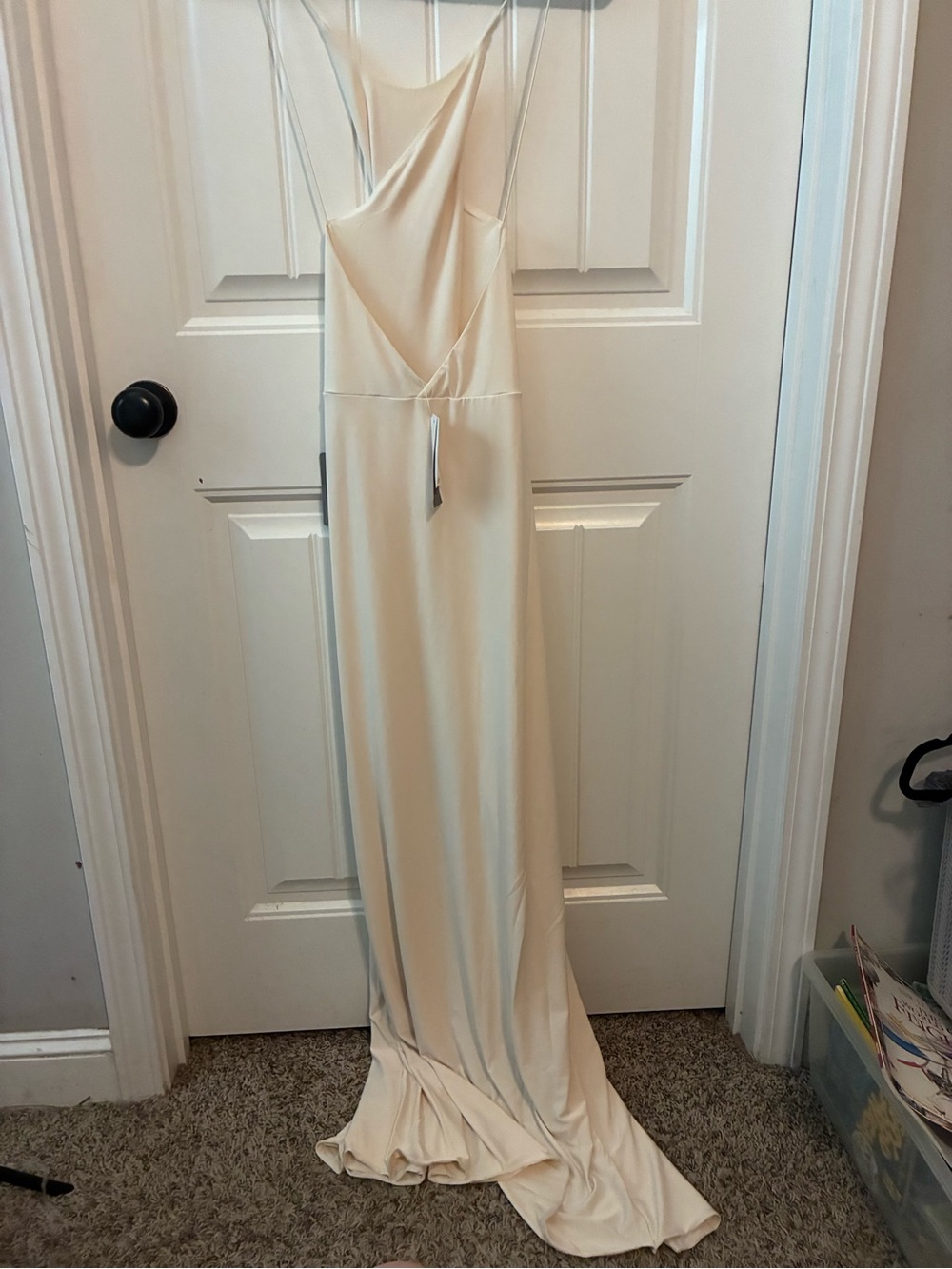 Nordstrom Cream Maxi Slip Dress